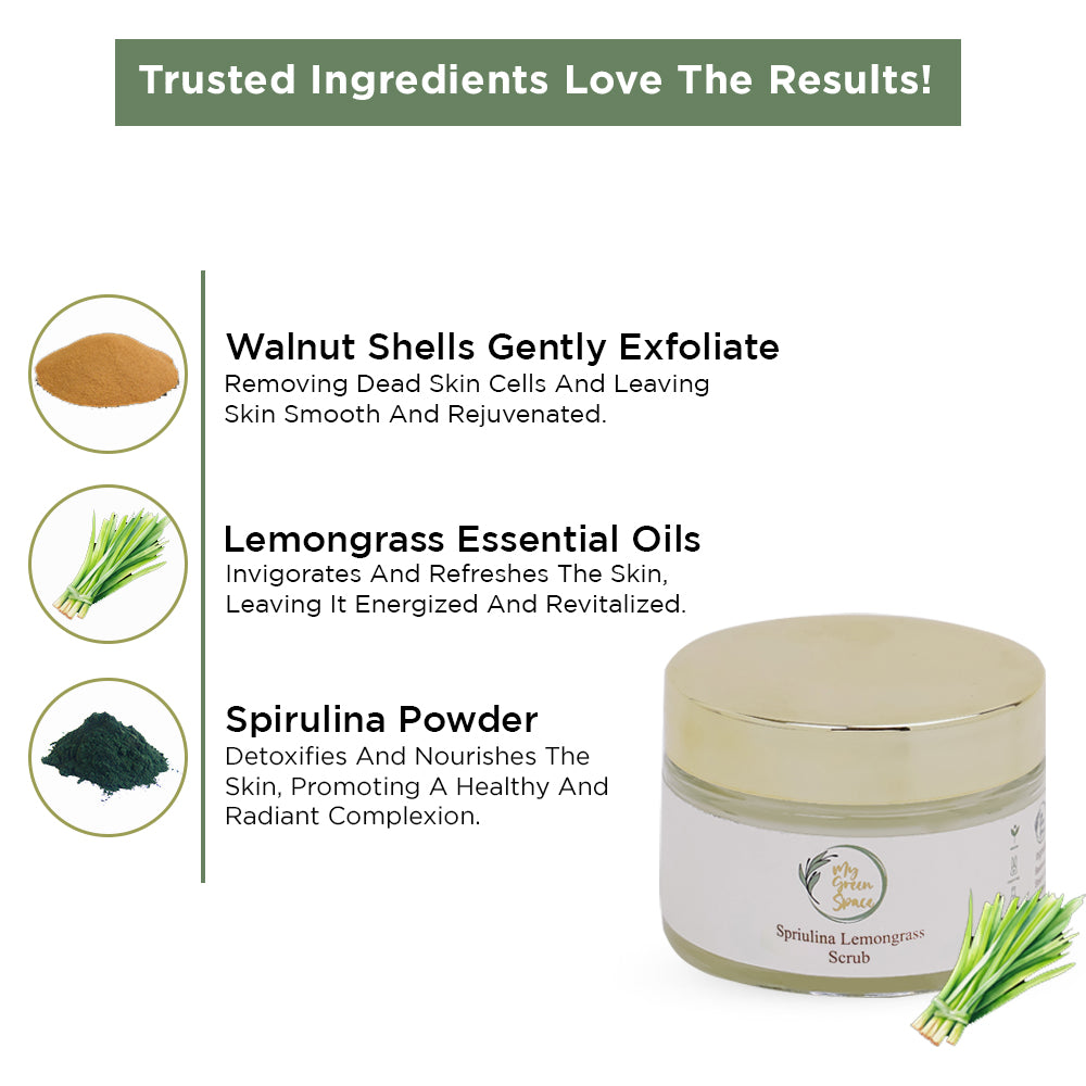 Spirulina Lemongrass Scrub - UNISEX 50g