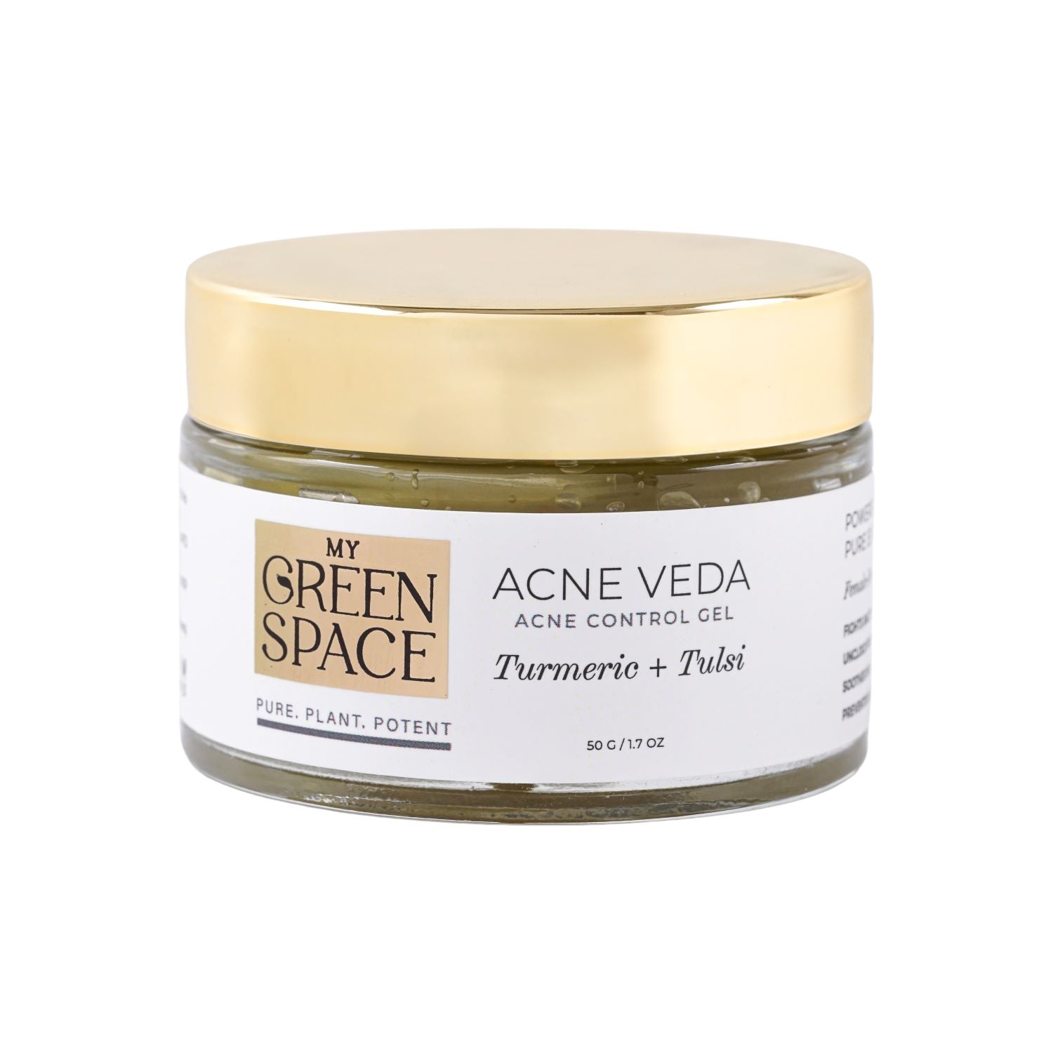 Ayurvedic Acne Gel with Turmeric and Tulsi - My Green Space