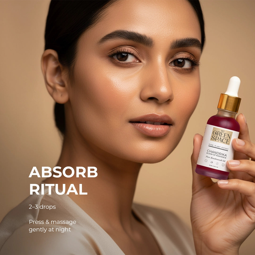 Chandrika Kumkumadi Oil Absorb Ritual