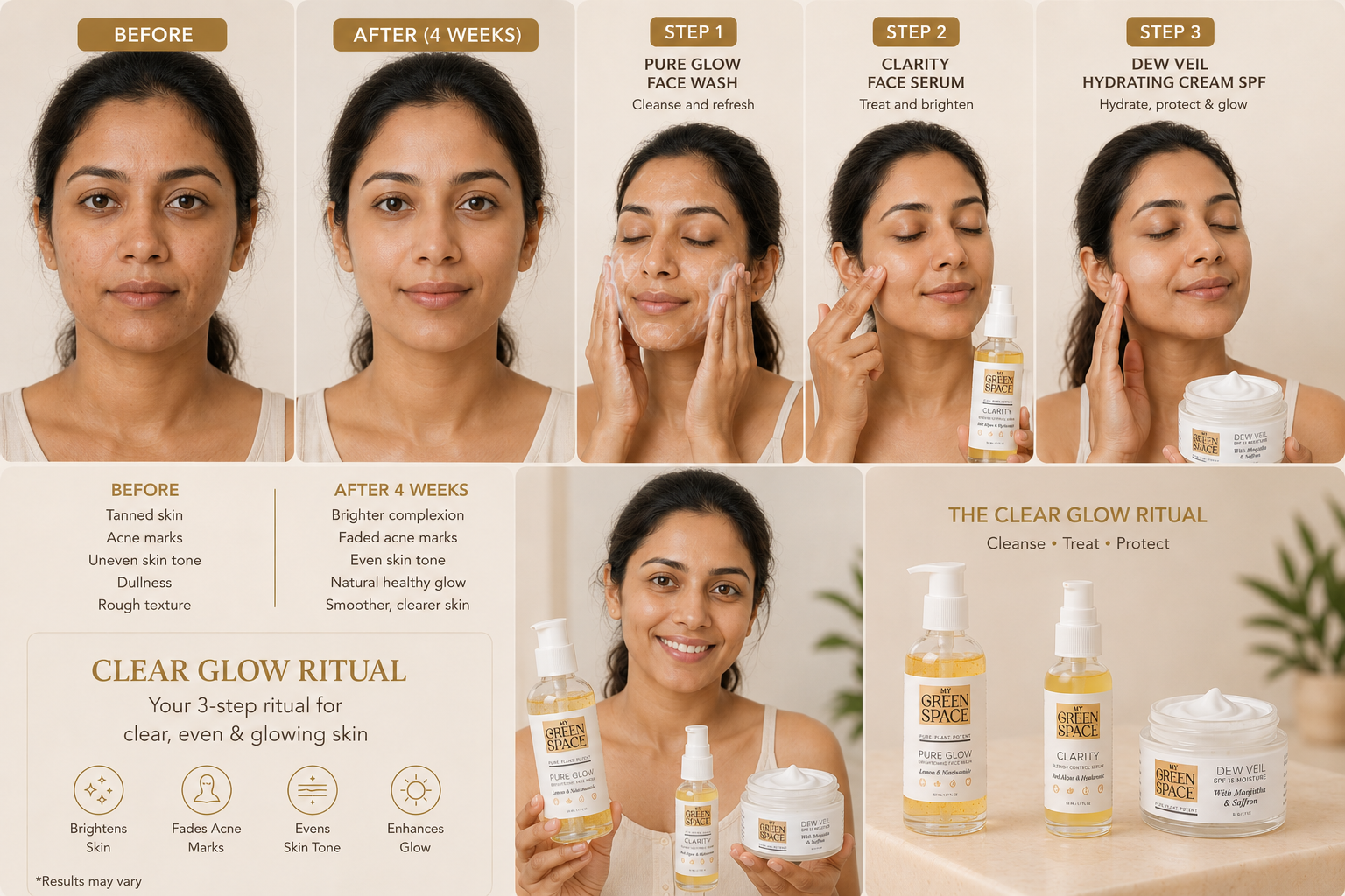 Clear+Glow Morning Ritual With SPF