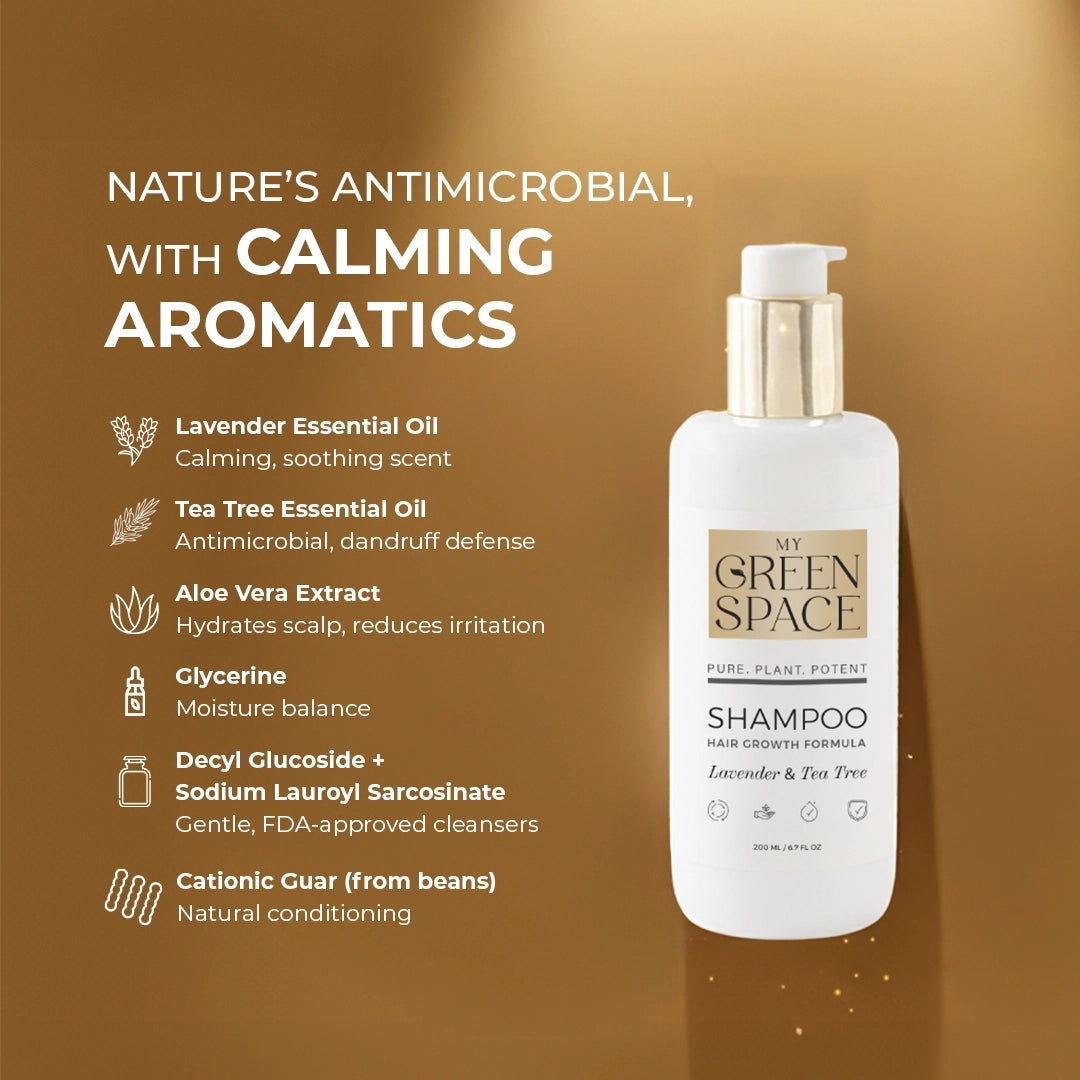 My Green Space Shampoo - Lavender & Tea Tree Hair Growth Formula