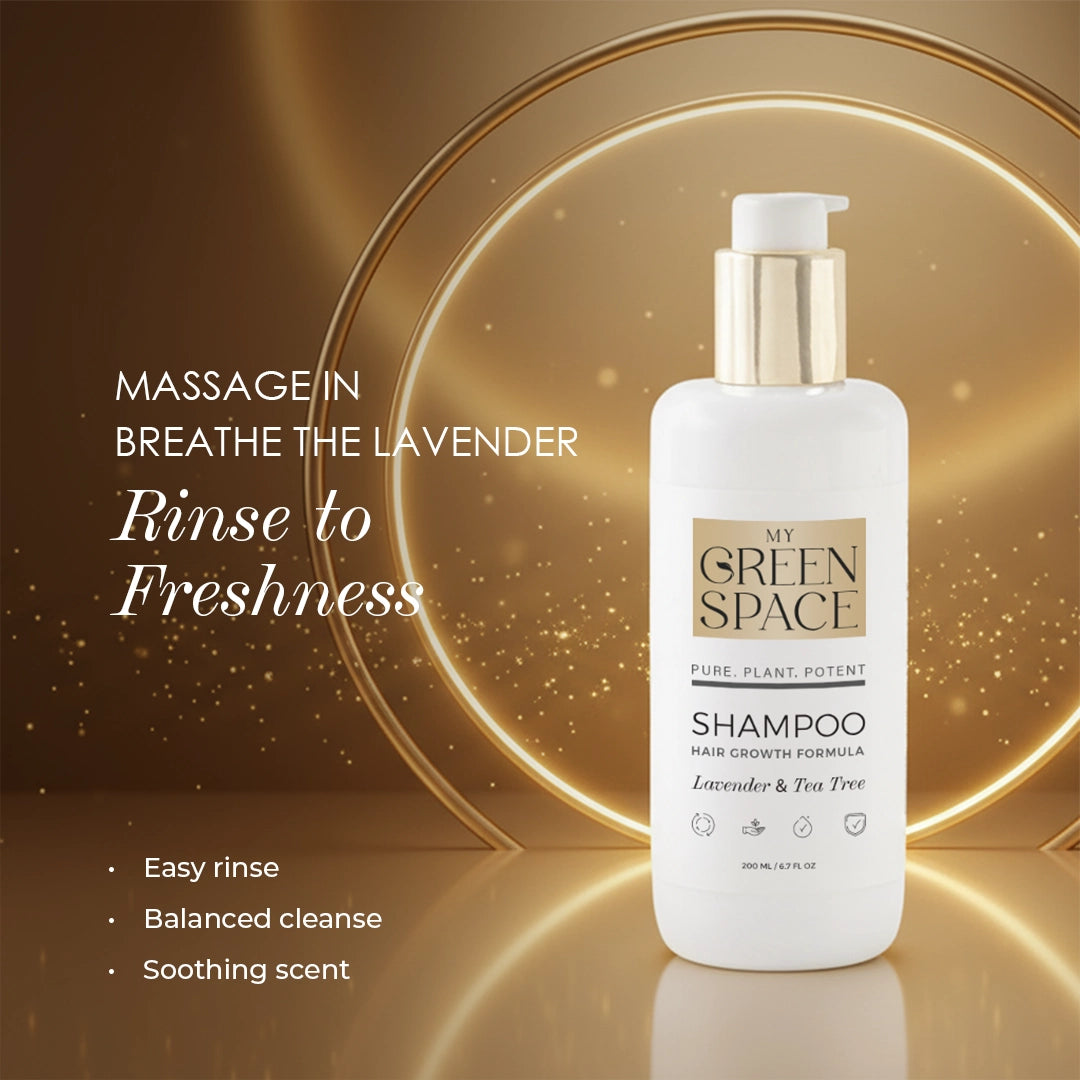My Green Space Shampoo - Calming Aromatic Cleanser for Hair Care