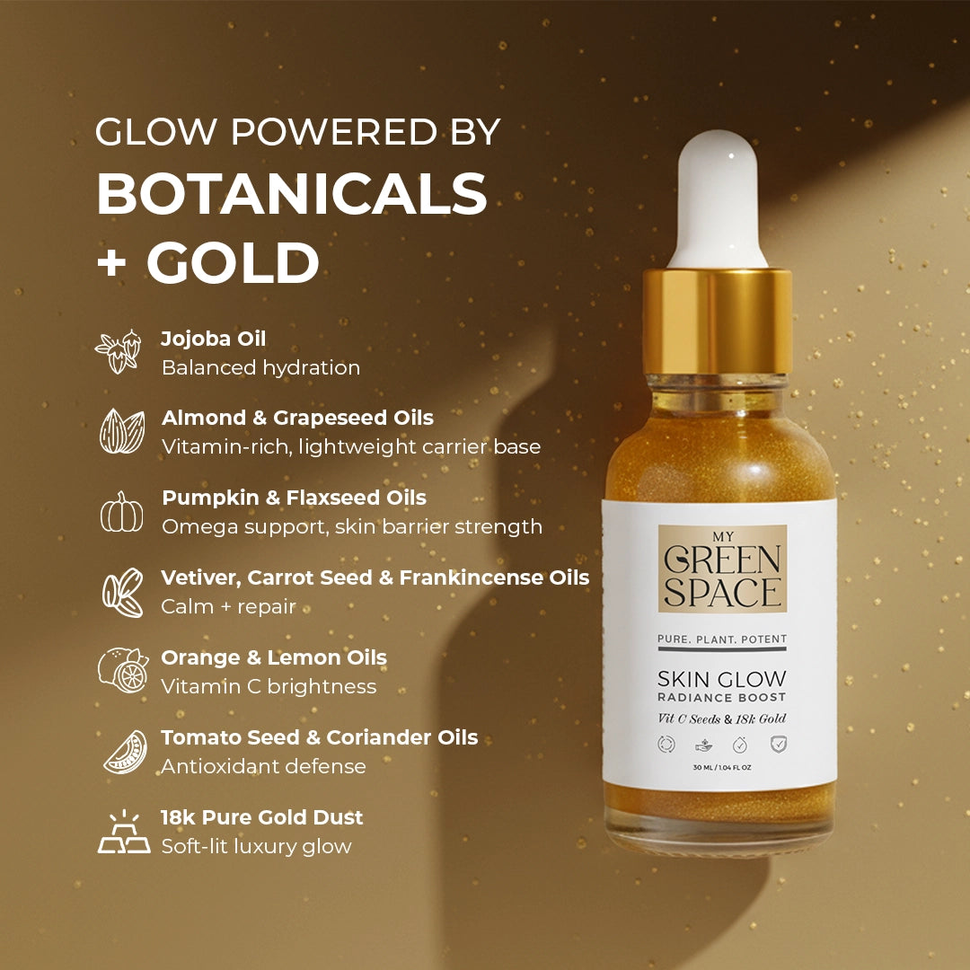 My Green Space Skin Glow - Radiance Boost Serum with 18k Gold