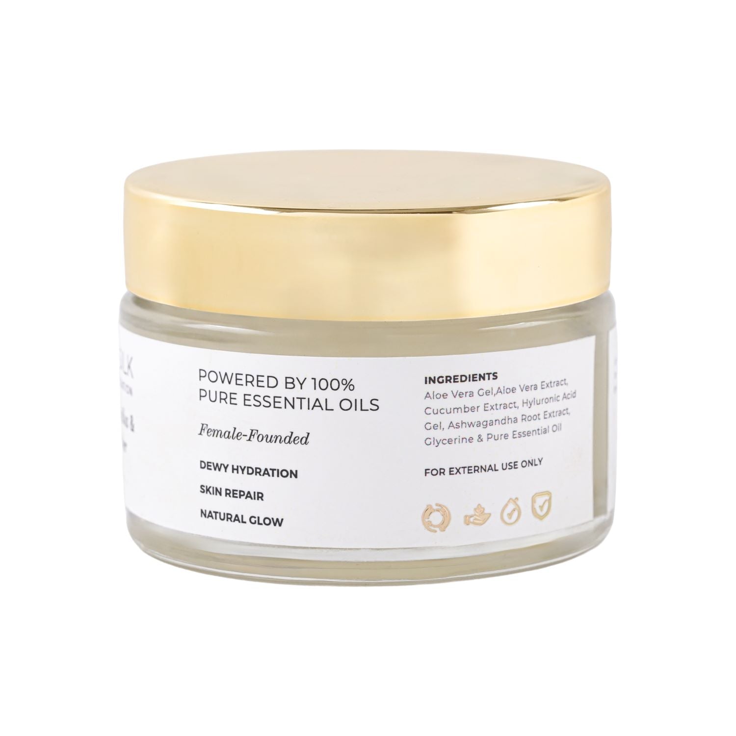 Aqua Silk Cream - Cooling Moisturizer with Ashwagandha, Cucumber & Aloe Vera